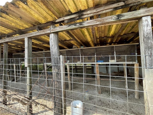 view of horse barn