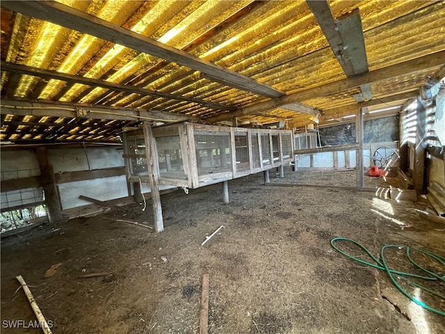 view of horse barn