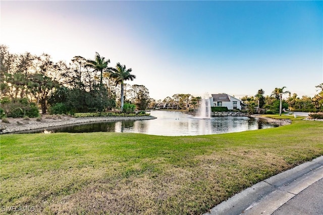 view of water feature