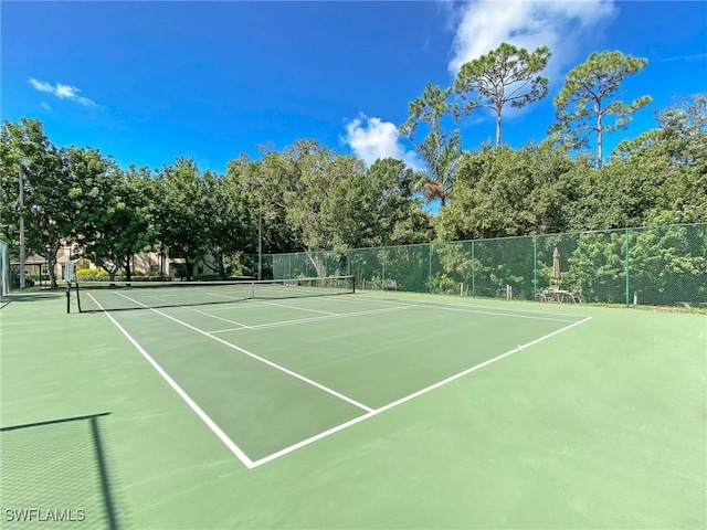 view of tennis court