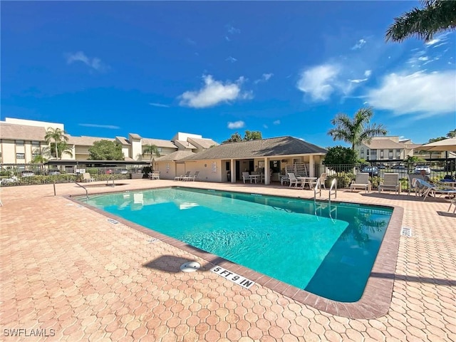 view of pool with a patio area