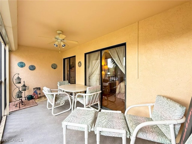13276 White Marsh Ln Unit 3524, Fort Myers, FL 33912 - view of patio featuring a ceiling fan