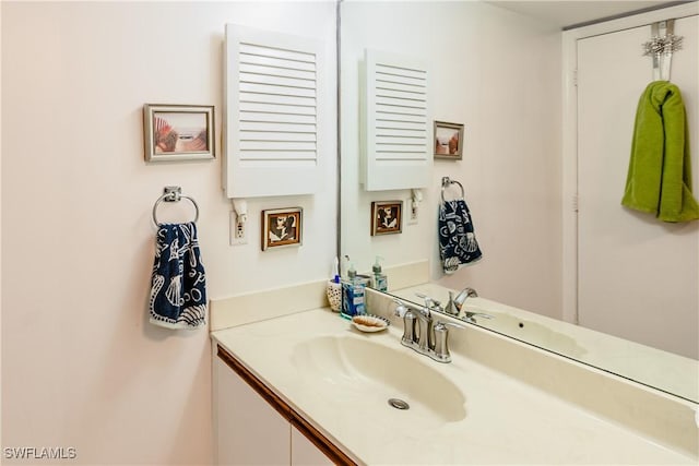 bathroom featuring vanity