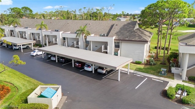 bird's eye view with a residential view