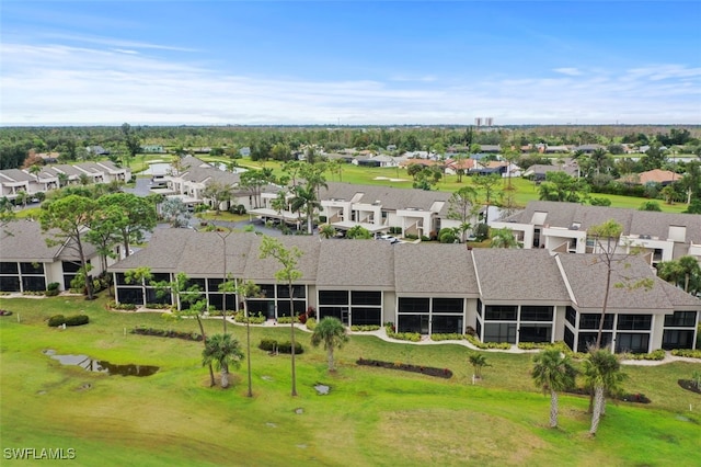 drone / aerial view featuring a residential view