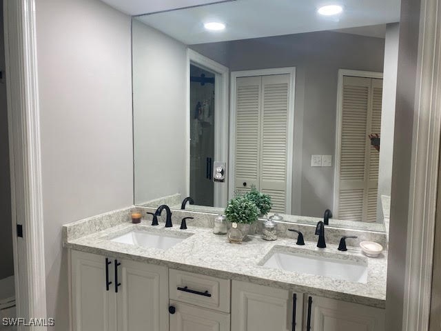 bathroom featuring vanity