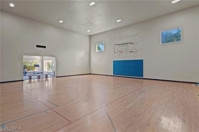 view of basketball court