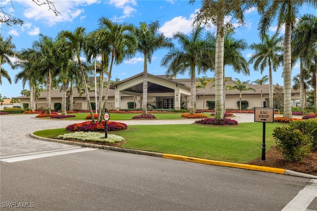 view of building exterior featuring driveway