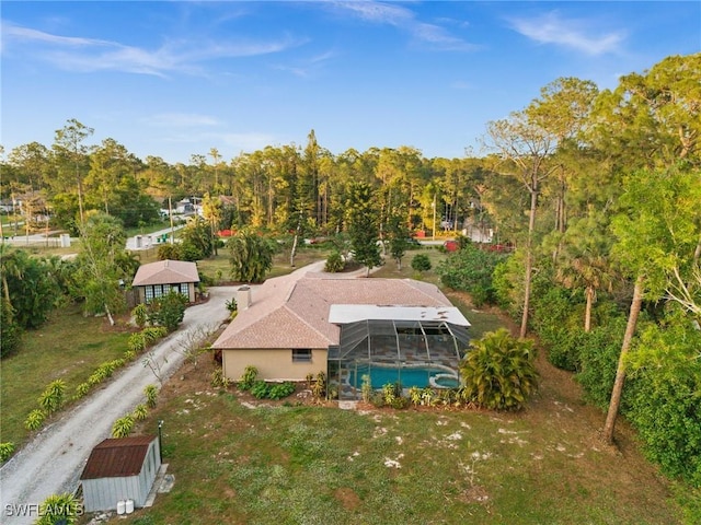 birds eye view of property