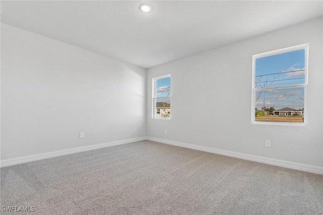 view of carpeted empty room