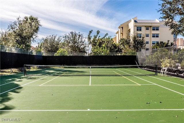 view of sport court