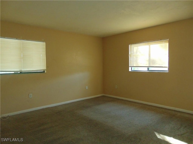 view of carpeted empty room