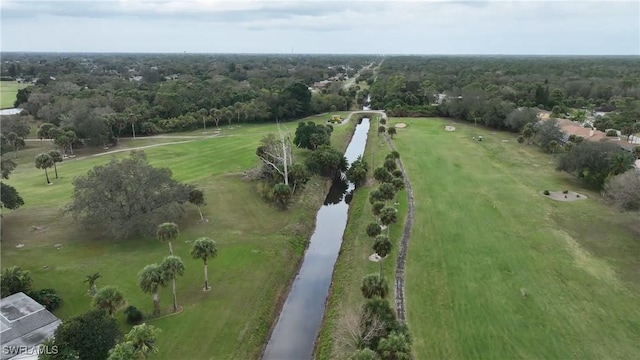 drone / aerial view with a rural view