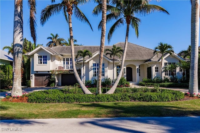 view of front of home with stucco siding