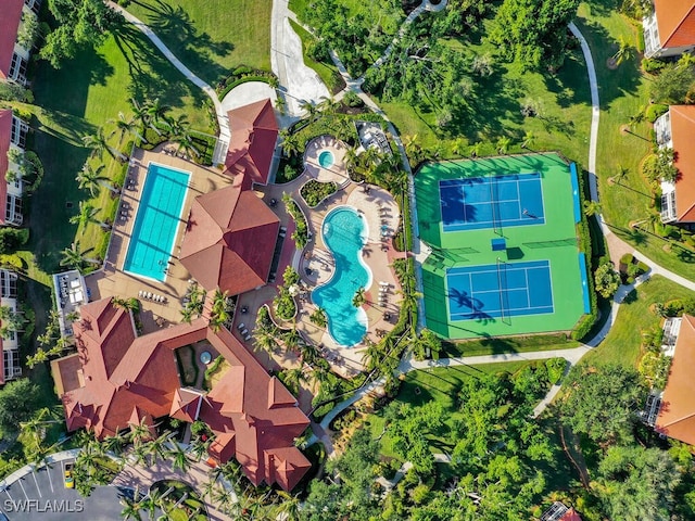 birds eye view of property