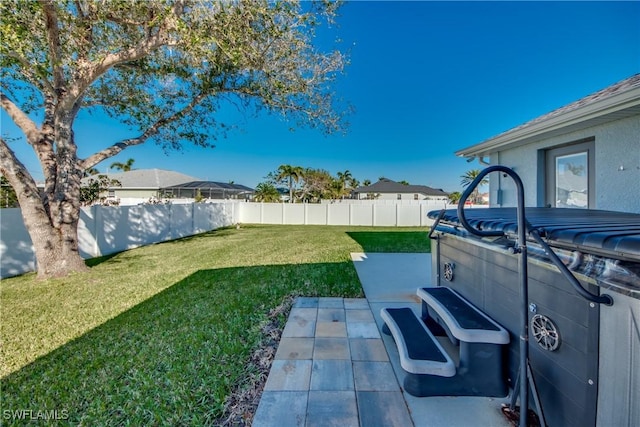 view of yard with a patio