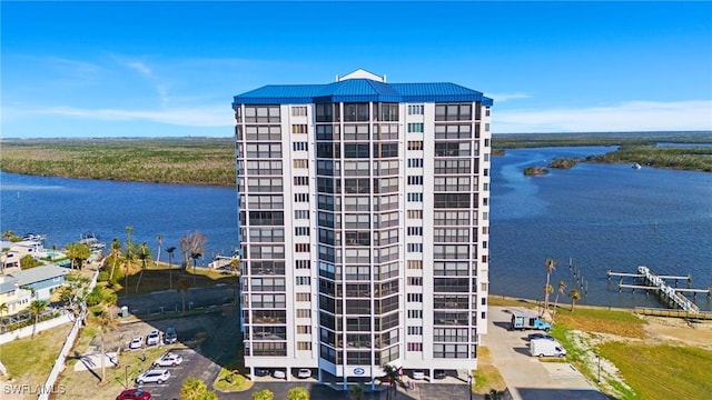 view of property featuring a water view