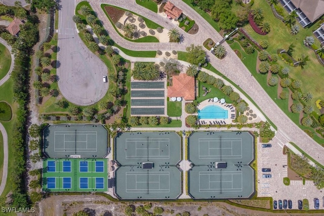 birds eye view of property