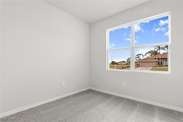 view of carpeted empty room