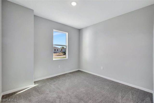 view of carpeted empty room