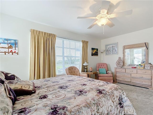 7397 Grande Pine Rd, Bokeelia, FL 33922 - carpeted bedroom featuring ceiling fan