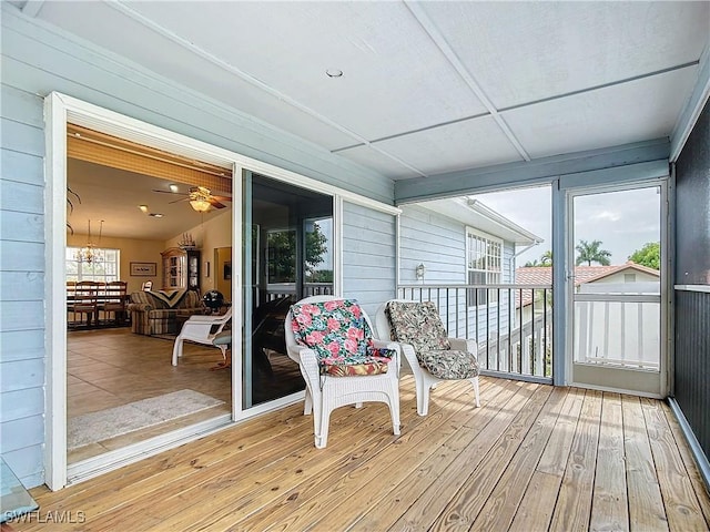 7397 Grande Pine Rd, Bokeelia, FL 33922 - sunroom / solarium with ceiling fan