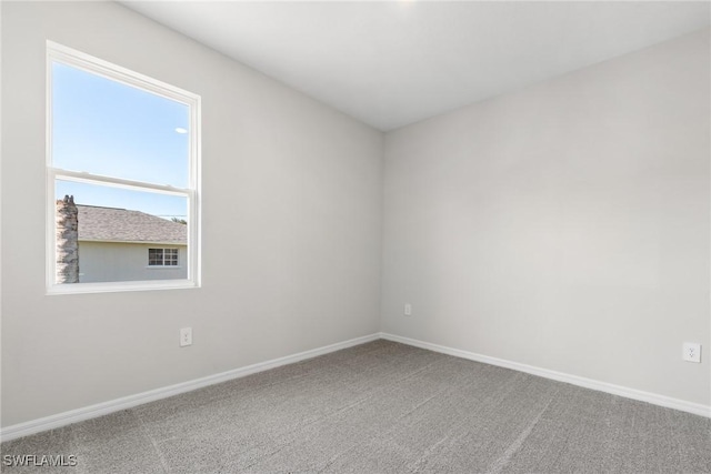 view of carpeted empty room