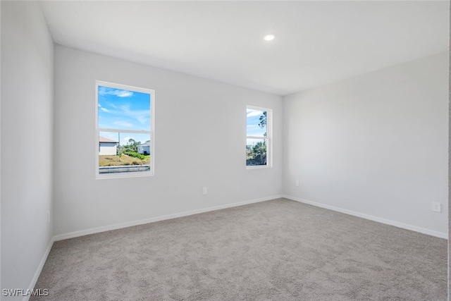 view of carpeted empty room