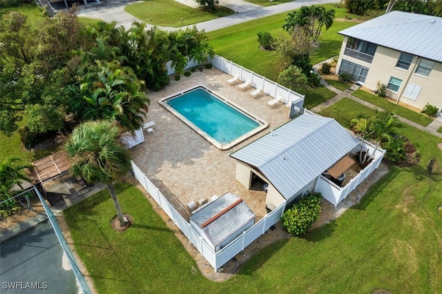 birds eye view of property