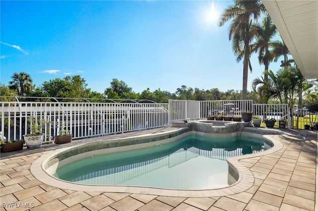 view of pool with a patio