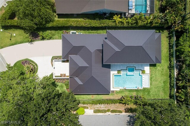 birds eye view of property