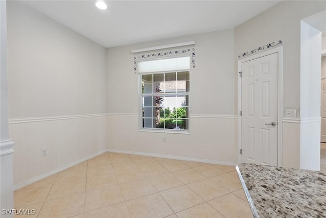 view of tiled empty room