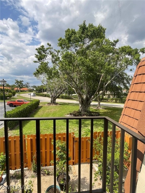 view of balcony