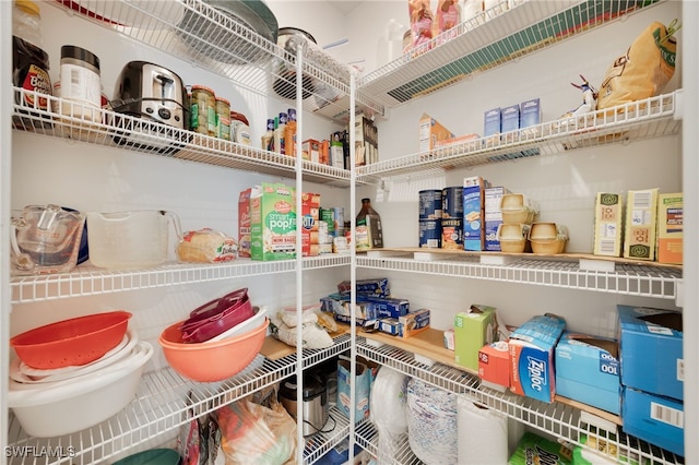 view of pantry