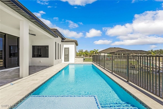 view of pool with a patio