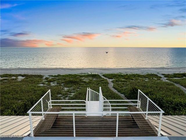 water view with a beach view