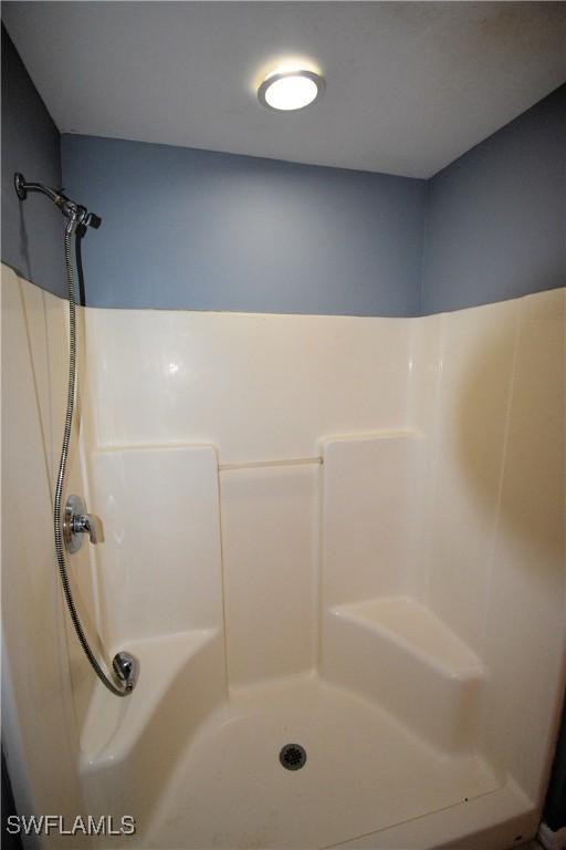 bathroom with a shower