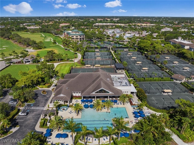 birds eye view of property