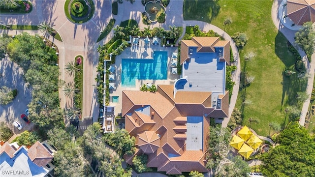 birds eye view of property