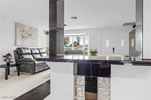 kitchen featuring tile patterned flooring