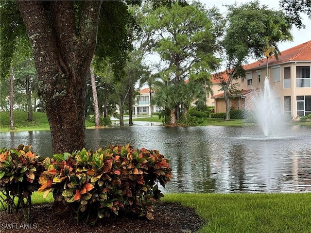 view of water feature