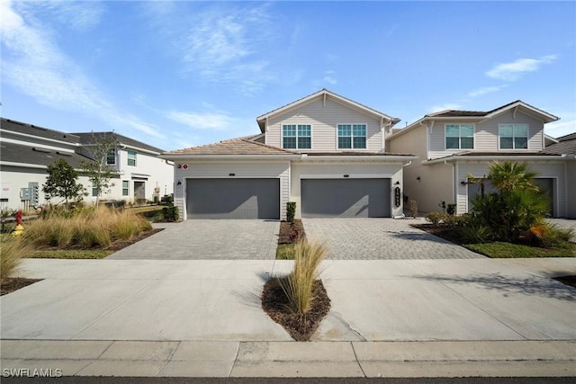 view of front of home featuring a garage