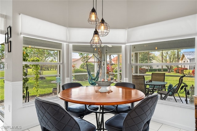 sunroom / solarium with plenty of natural light