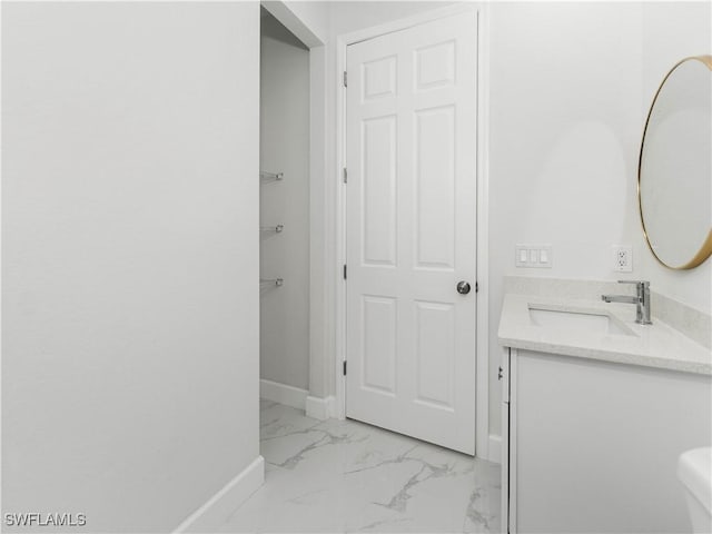 bathroom with vanity