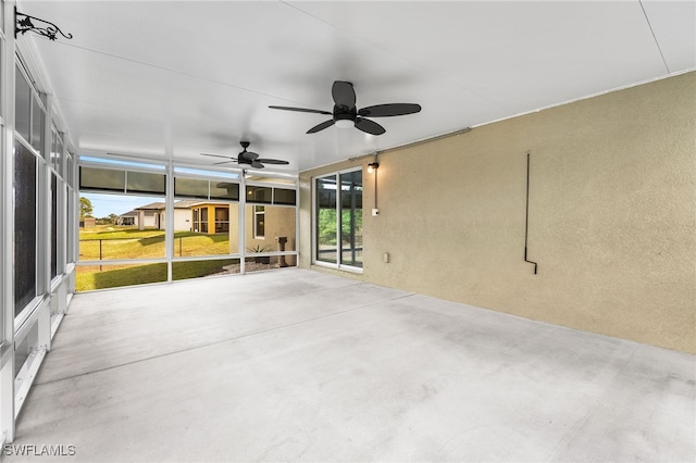 view of patio / terrace with ceiling fan