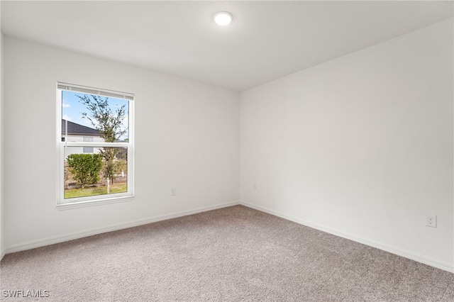 view of carpeted empty room