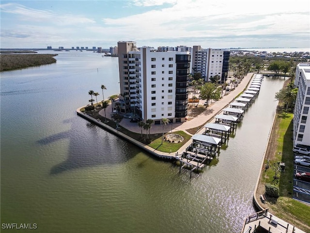 4265 Bay Beach Ln Unit 926, Fort Myers Beach, FL 33931 - drone / aerial view with a water view