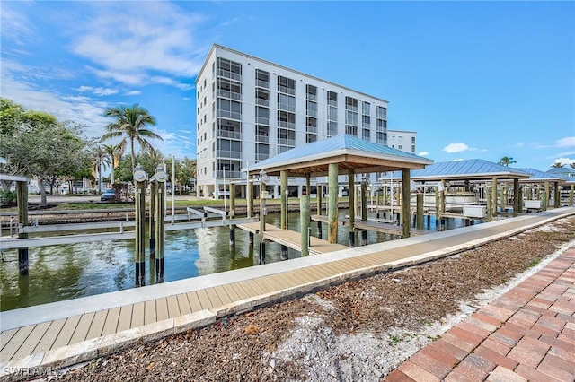 4265 Bay Beach Ln Unit 926, Fort Myers Beach, FL 33931 - dock area featuring a water view