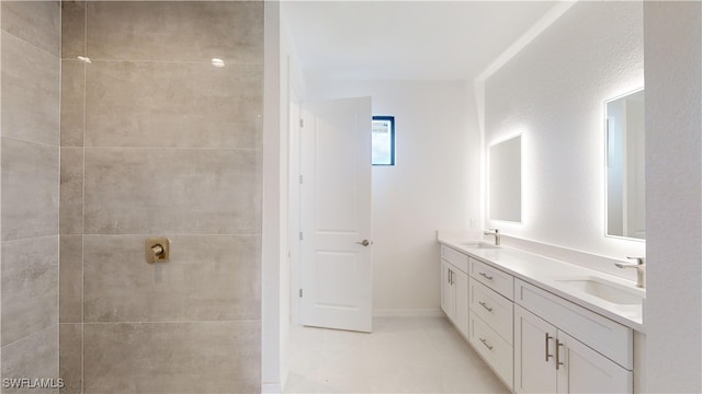 bathroom with vanity