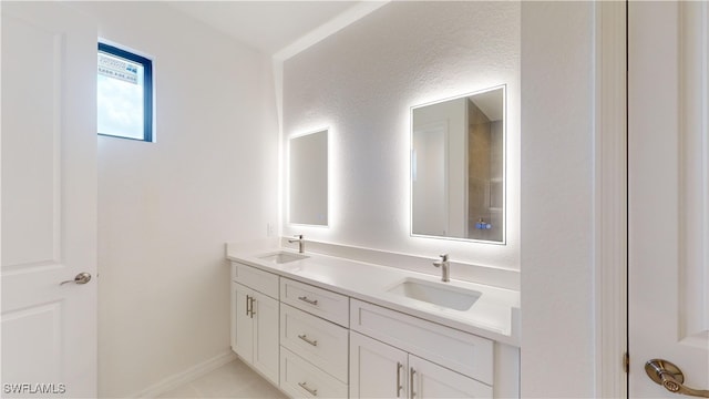 bathroom with vanity